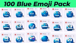 Blue Emoji Pack
