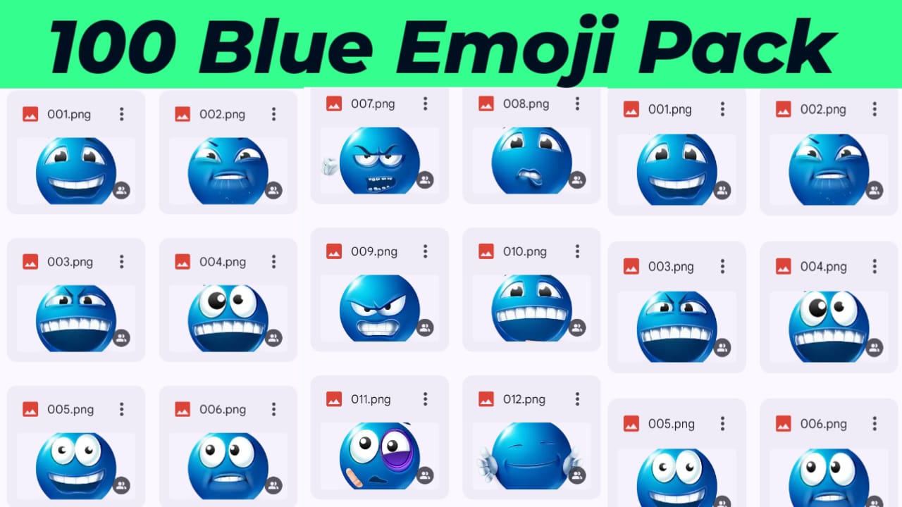 Blue Emoji Pack